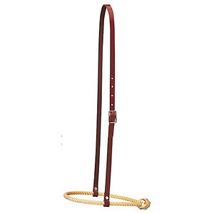 Leather Caveson with Rope Noseband