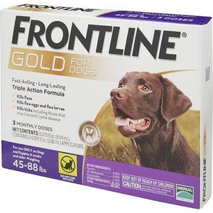 Frontline Gold Flea & Tick Treatment for Large Dogs (45-88 lbs)