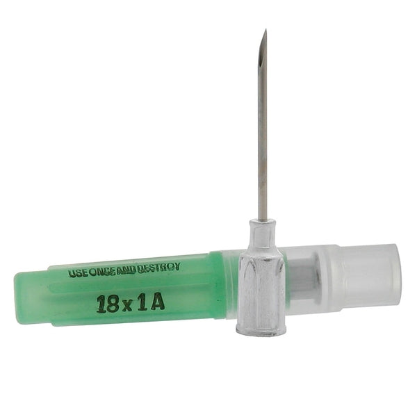 Poly Hub Injection Needle Poly Hub 18G x1 & 1-1/2